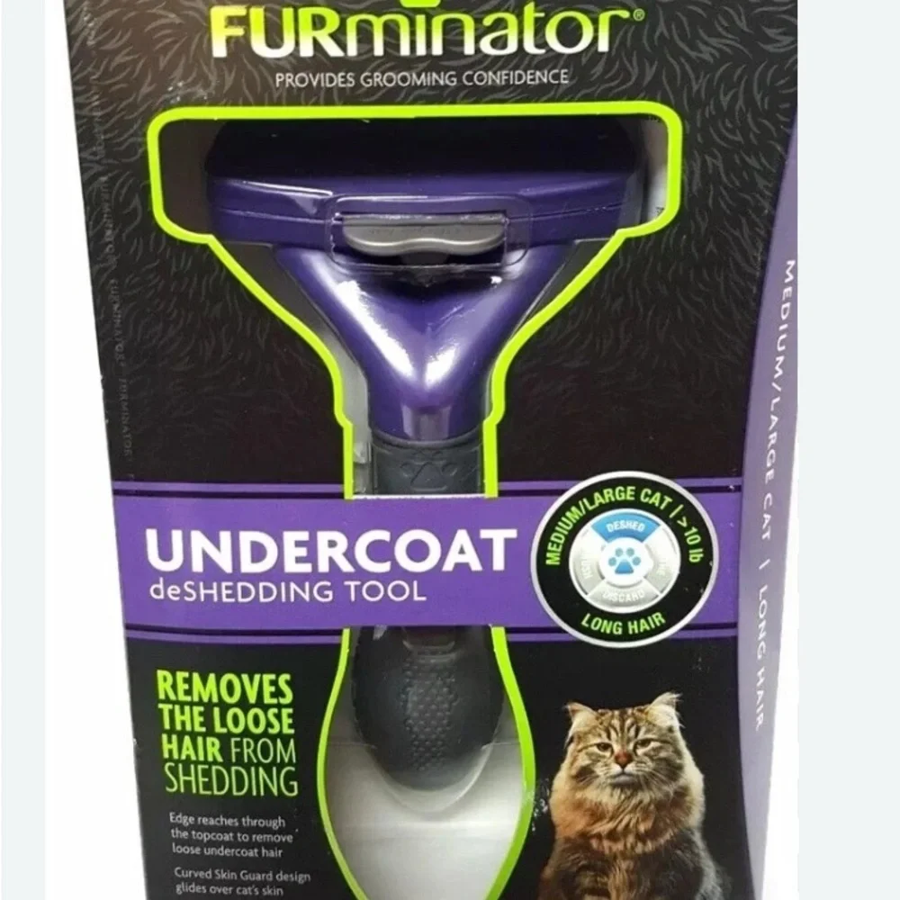 FURminator Purple Cat Grooming Tool